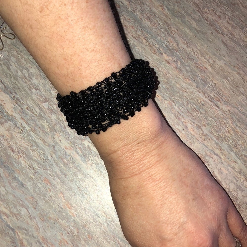 Hand Crocheted Beaded Bracelet